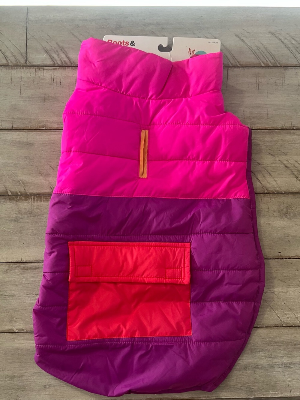 Boots & Barkley Pink Medium Puffer Vest - Pet Apparel